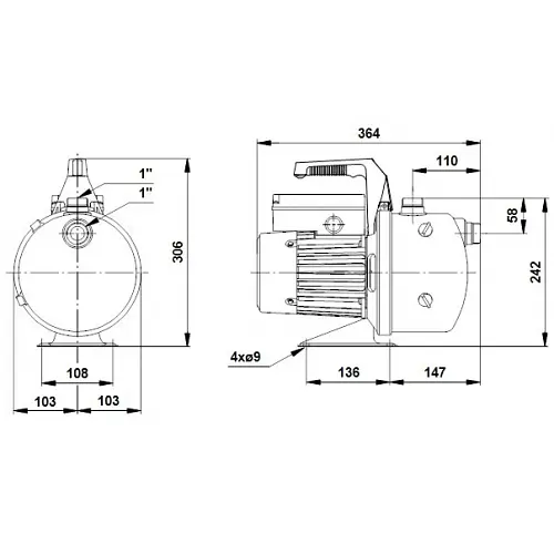Поверхневий насос Grundfos JP 5 B-A-CVBP (46511002) - фото 2