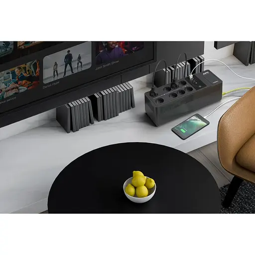 Джерело безперебійного живлення APC Back-UPS 1050VA/600W, USB charging port, USB, 6+2 Schuko - фото 6