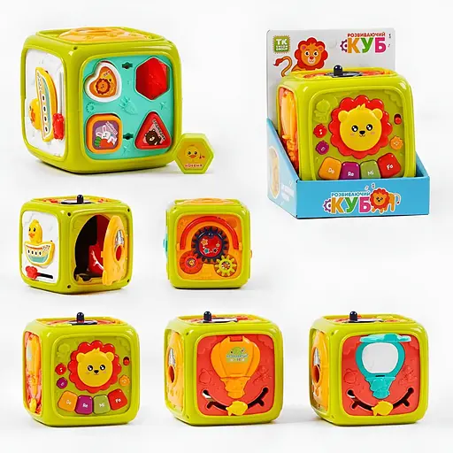 Музичний куб 44104 "TK Group" 7в1 – Розвивальна іграшка з озвучкою українською мовою - фото 2