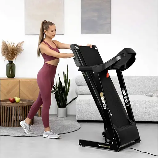 Бігова доріжка Hop-Sport HS-1000LB Wind сірий - фото 7