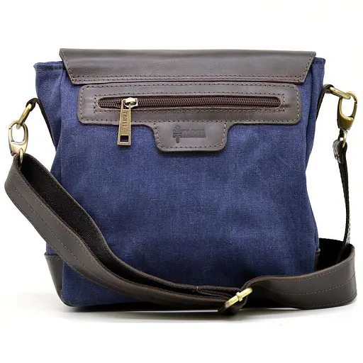 Кожаная мужская сумка через плечо TARWA 25х26х8.5 см sum0025835 - фото 3