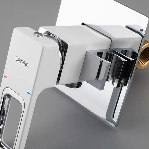 Змішувач для душу гігієнічний вбудований білий Gappo 1/8, Білий G7217-8 - фото 2