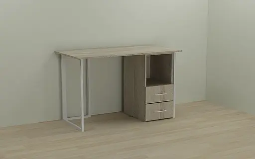 Комп'ютерний стіл Ferrum-decor Отто 75x140x70 білий ДСП Дуб Сонома 16мм (FRD-101052)