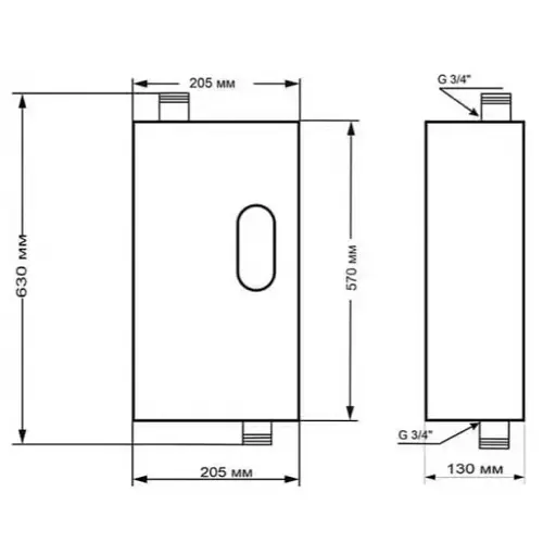 Электрический котел Warmly WCSM PREMIUM 3 кВт 220В симистор Philips с насосом (Pm23156) - фото 3