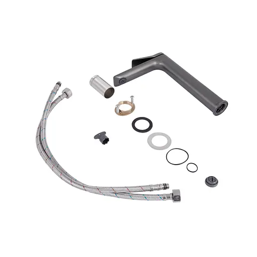 Смеситель для умывальника Qtap Presto высокий QTPRE269GRP45582 Graphite Графит - фото 5