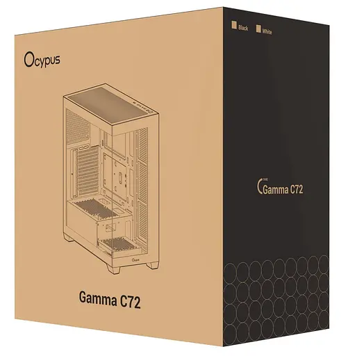 Корпус OCYPUS GAMMA C72 BK (GAMMA-C72-BKD000XX-GL) Без БП - фото 9