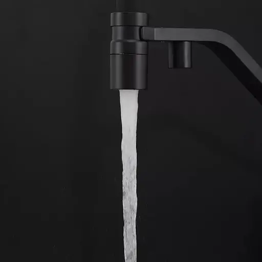 Смеситель для кухни под фильтр с гибким изливом черный матовый Frap G4395-66 Черный матовый - фото 5