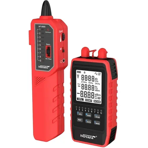 Кабельний тестер Noyafa NF-908S для RJ45 багатофункціональний FC ST SC (18888) - фото 1