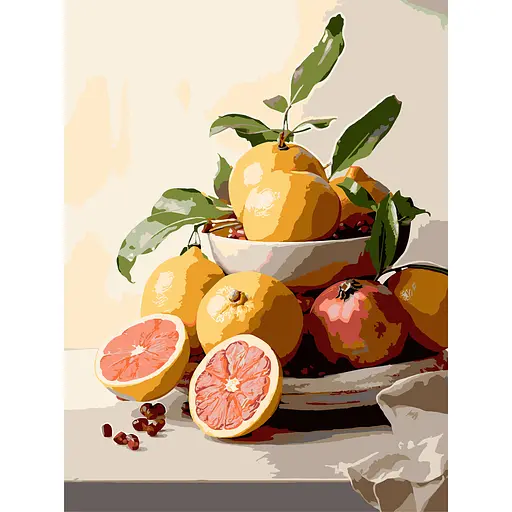 Картина по номерам Strateg Фруктовый натюрморт 30х40 см (SS-1263) - фото 1