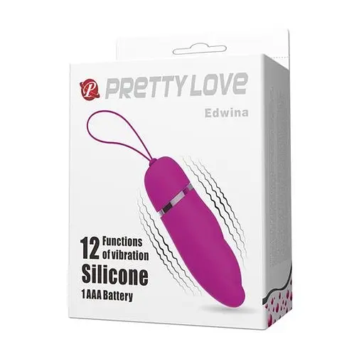 Віброяйце Pretty Love Edwina 9.2 см фіолетовий - фото 3