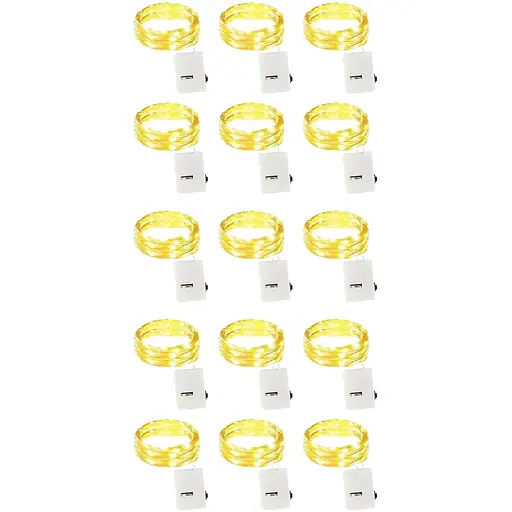 Talifoca светодиодная гирлянда 2 м 20 светодиодов, теплый белый 15 шт.