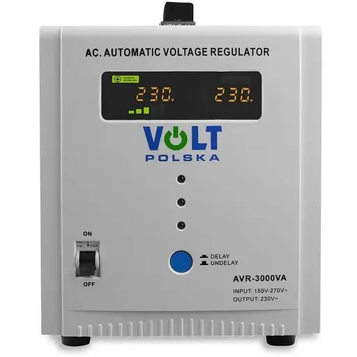Стабилизатор напряжения Volt Polska AVR 3000VA 8-11% - фото 2