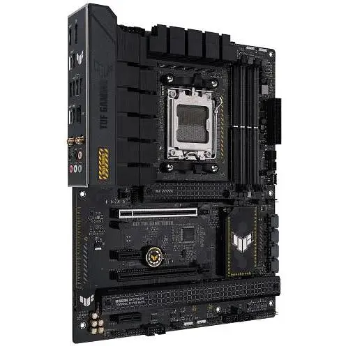 Материнская плата Asus AM5 TUF Gaming B650-PLUS WIFI, B650, 4xDDR5, Int.Video (CPU), 4xSATA3, 3xM.2, 2xPCI-E 4.0 16x, 2xPCI-E 4.0 1x, Realtek 7.1, Realtek 2.5Gb, WiFi 6, Bluetooth 5.2, 6xUSB3.2/6xUSB2.0, HDMI/DP, ATX - фото 3