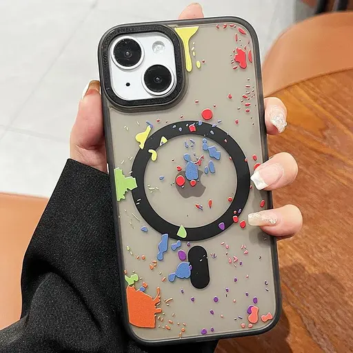 Чохол Epik TPU+PC Flush with MagSafe для Apple iPhone 14, 6.1 Titanium black - фото 2