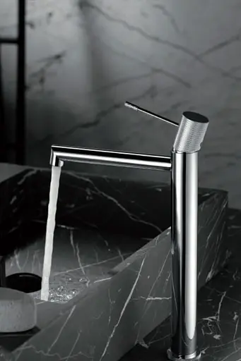 Смеситель для умывальника Imex Line высокий хром BDD038-3 Хром - фото 2