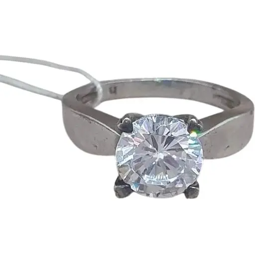 Срібне кільце Агні РОМАН з фіанітом. 1091/1Р-CZ 16,5