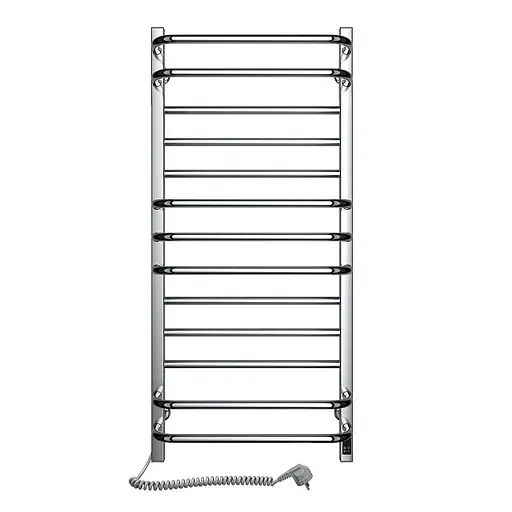 Электрический полотенцесушитель Navin Грандис 480x1000 Sensor левостороннее с таймером 12-028053-3680, Хром, Левое, Электронный - фото 1