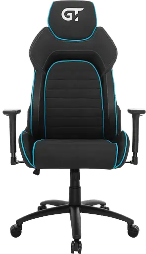 Геймерское кресло GT Racer черное с синим (X-2569 Black/Blue) - фото 2