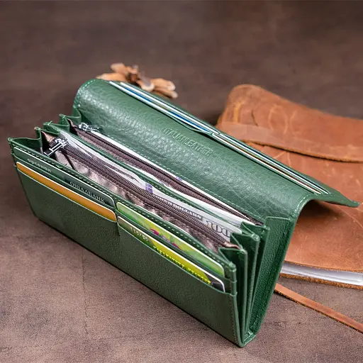 Кошелек на магнитах с клапаном женский ST Leather 18.5х9х2 см acs0029679 - фото 10