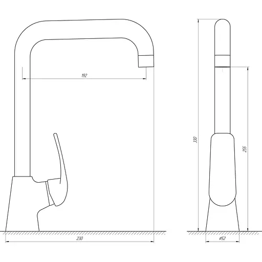 Змішувач для кухні Globus Lux Koln GLK-0203L - фото 4