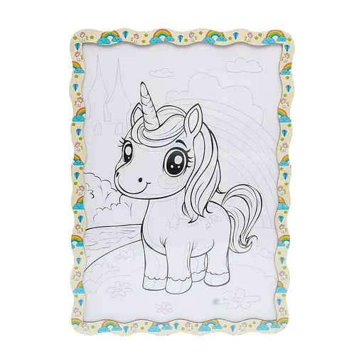 Дитячий набір для розпису по дереву "Милий Єдиноріг" PuzzleOK Puz-22950 формат А3 - фото 2