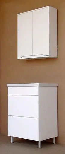 Шафа Пік Альба для ванної розкривна навісна 50 см Білий 30412 - фото 5