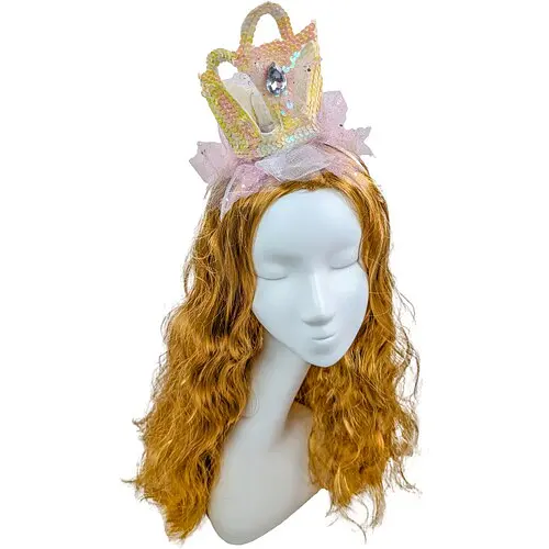 Корона Снегурочка блестящая - фото 1