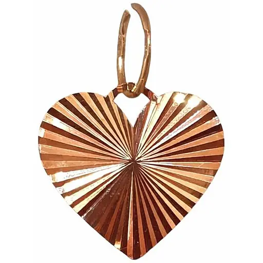 Золотая подвеска "Сердце".  440959А - фото 1