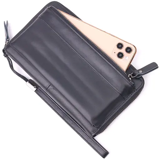 Кожаный клатч мужской Vintage 20х11,5х2 см acs0024559 - фото 3