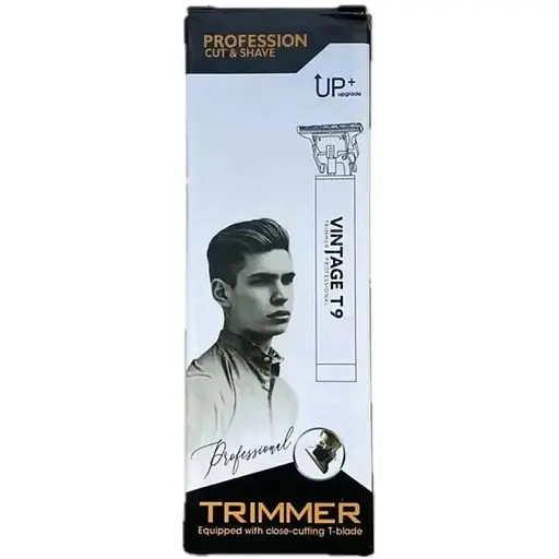 Чоловічий акумуляторний тример Vintage T9 Rechargeable для стрижки волосся та бороди - фото 1