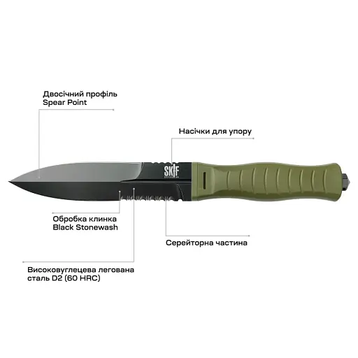 Ніж Skif Knives Neptune BSW Olive - фото 6