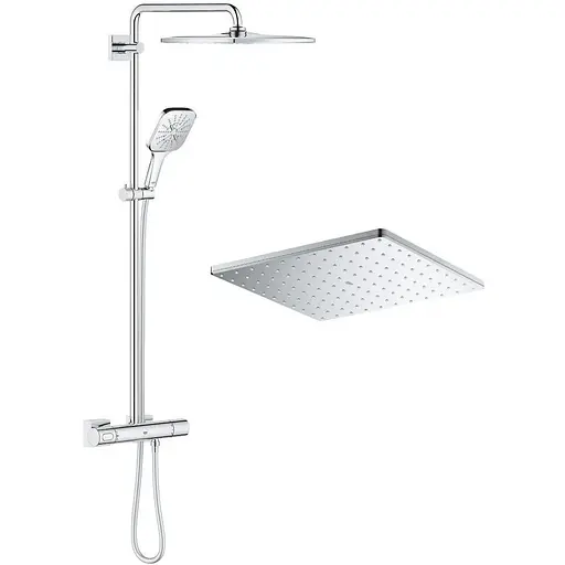 Душова система Grohe Rainshower Smartactive Cube 310 26649000, Хром - фото 1