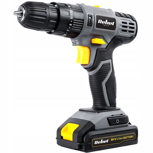 Акумуляторний ударний дриль-шурупокрут Rebel RB-1002 - фото 6