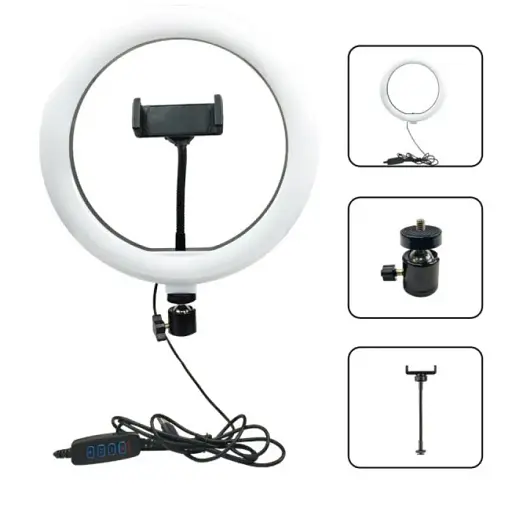 Кільцева LED лампа DK NNM-26 26см [122023] - фото 2