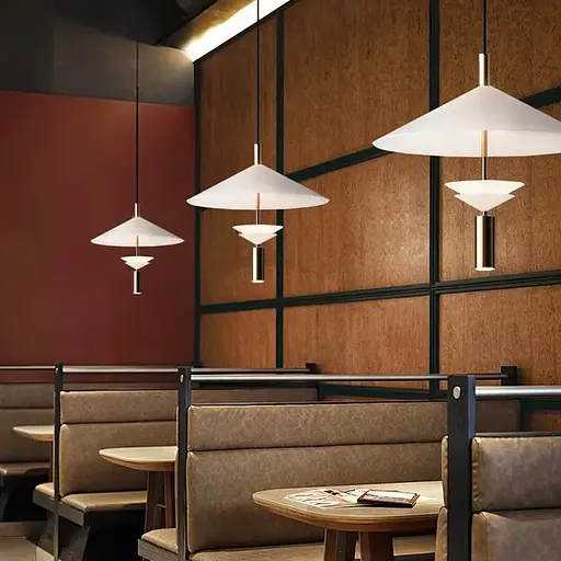 Элегантная подвесная люстра с латунным спотом | Line F | Арт. AA456-400 WT - фото 1