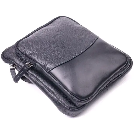 Чоловіча шкіряна сумка SHVIGEL 22х24х4 см sum0022393 - фото 3