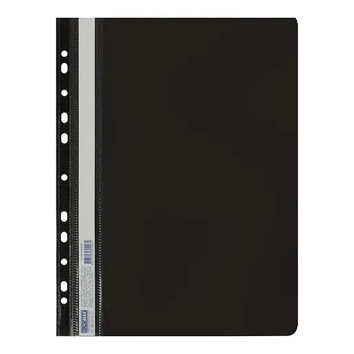 Папка-швидкозшивач із перфорацією, А4, 120/160 мкм, чорний, 6 шт.