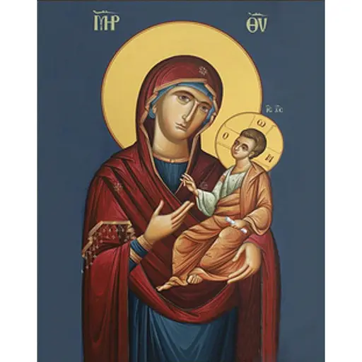 Алмазная мозаика Strateg ПРЕМИУМ Божья Матерь размером 30х40 см (HEG86029) - фото 1