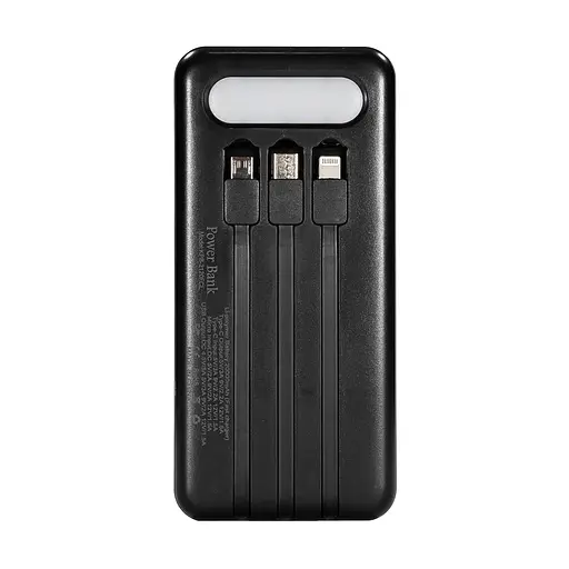 Повербанк 20000mAh Power Bank Kraft KPB-2120FCL Black 22.5W QC3.0 LED-ліхтар (43-00089) - фото 4