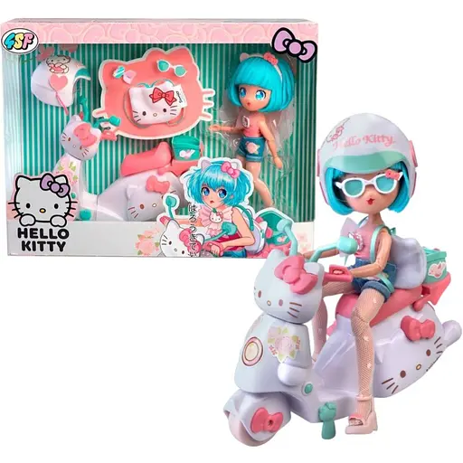 Ігровий набір 4SF Manga Dolls серії Hello Kitty Красуня Пінк на скутері з аксесуарами (HKTF3000)