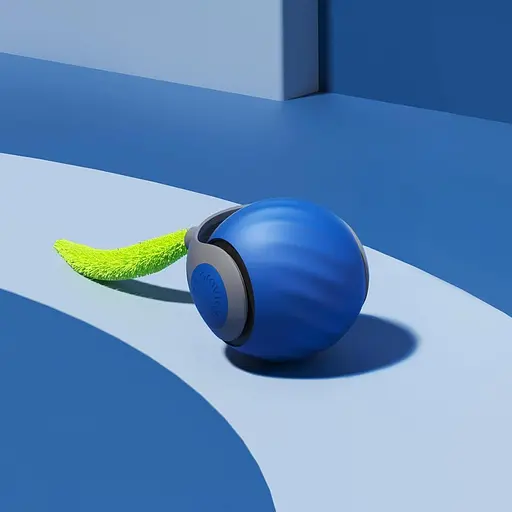 Перезаряджається інтерактивна котяча голочка синього кольору Speedy Sprint Ball Toy для Cat Type-C