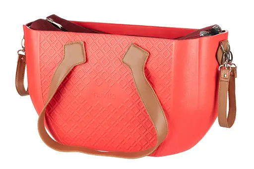 Сумка MyMia ручки эко-кожа, коврик, ремни для коляски, красно-коричневый Nuvita det0018670 - фото 5