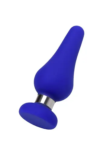 Анальная пробка ToDo Anal Plug Сlassic L 13 см (синий) - фото 2