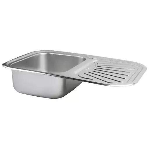 Кухонная мойка Satin 750x490x180 мм + сифон Wezer 7549(0.8)S, Satin - фото 2