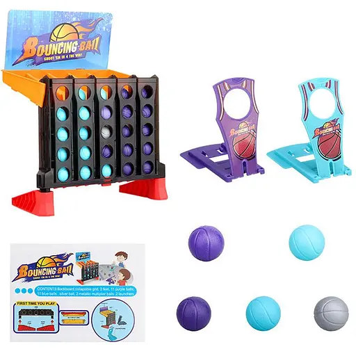Настольная интерактивная игра Ummi 22046 Bouncing Ball Orange / Black - фото 7