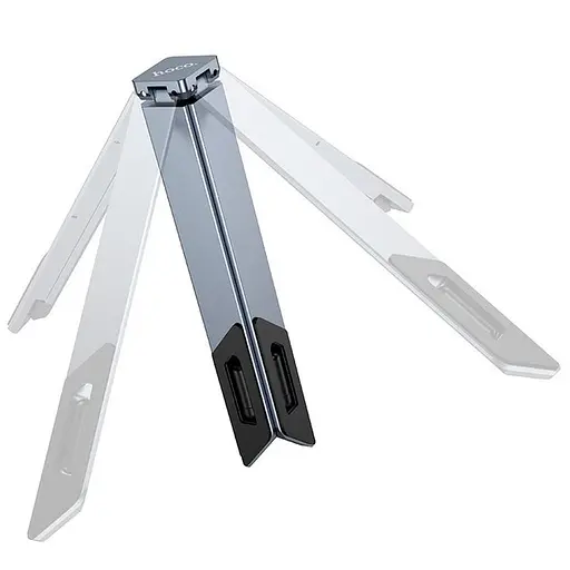 Подставка для ноутбука HOCO HD9 Action metal folding notebook holder серая - фото 7