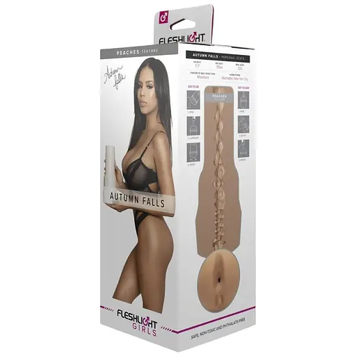 Мастурбатор Fleshlight Girls Autumn Falls - Peaches, зі зліпком ануса, дуже ніжний