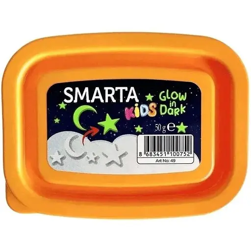 Пластика самозастигаюча Smarta Біла Glow in Dark 50 г - фото 1