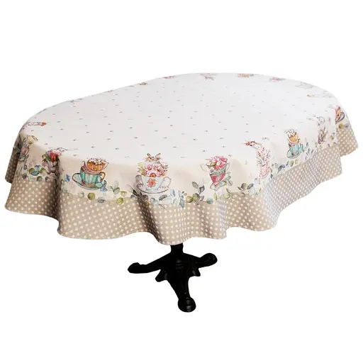 Скатерть Прованс Очарование овальная гобелен 135х180 см (44016) - фото 1