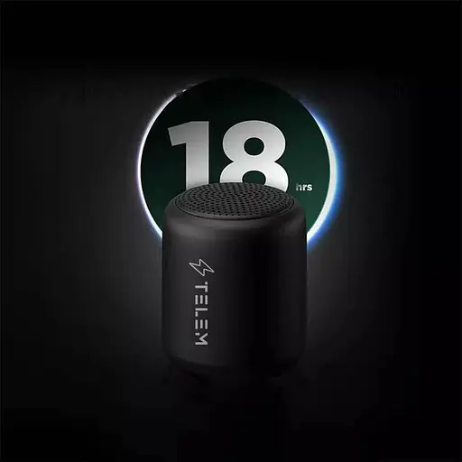 Бездротовий портативний Bluetooth-динамік, 18 годин відтворення, водонепроникний, BassBoost, для телефонів, сумісний з ноутбуками - фото 3